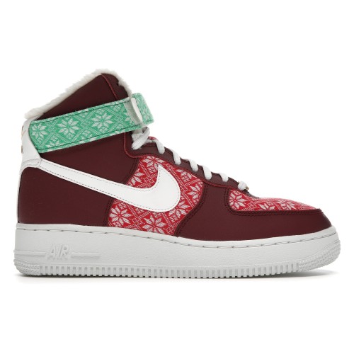 Кроссы Nike Air Force 1 High Nordic Christmas (2020) - мужская сетка размеров