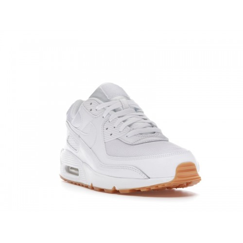 Кроссы Nike Air Max 90 White Gum - мужская сетка размеров