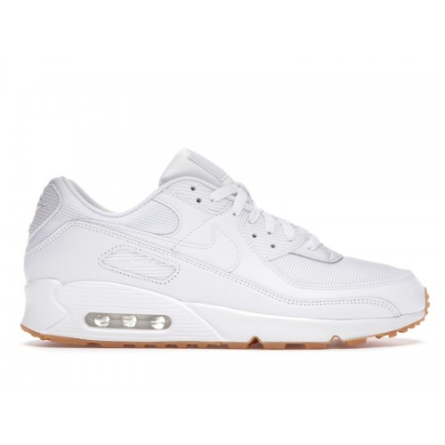 Кроссы Nike Air Max 90 White Gum - мужская сетка размеров