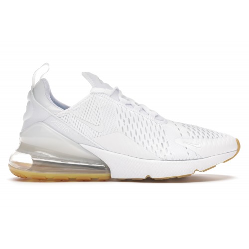 Кроссы Nike Air Max 270 White Gum - мужская сетка размеров