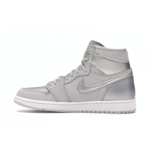 Кроссы Jordan 1 Retro High CO.JP Neutral Grey (2020) - мужская сетка размеров