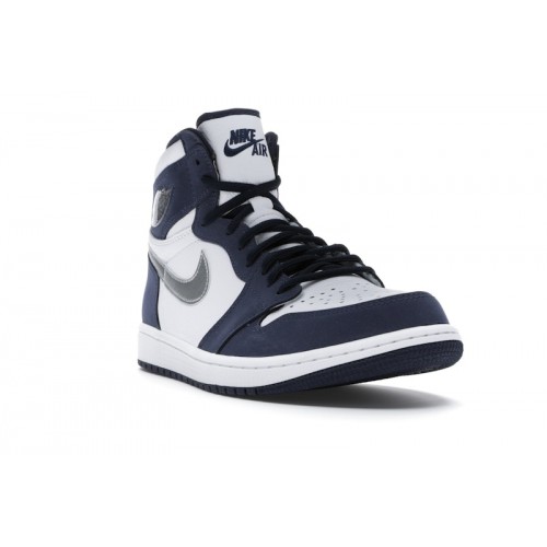 Кроссы Jordan 1 Retro High CO.JP Midnight Navy (2020) - мужская сетка размеров