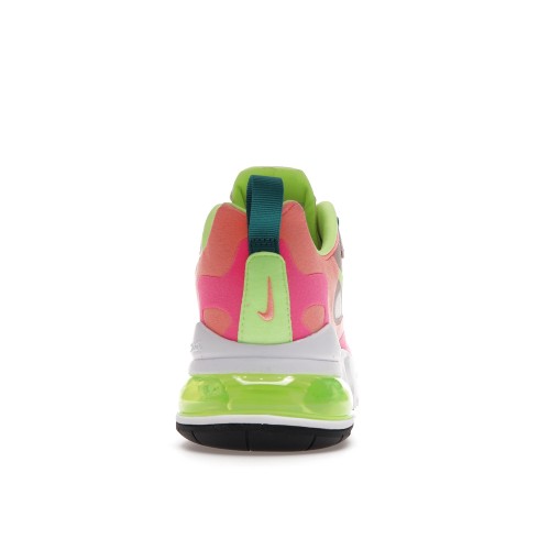Кроссы Nike Air Max 270 React Pink Volt (W) - женская сетка размеров