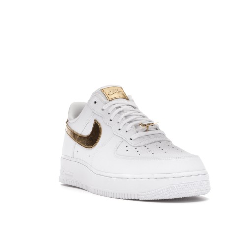 Кроссы Nike Air Force 1 Low White Metallic Gold (2020) - мужская сетка размеров