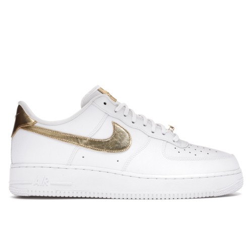 Кроссы Nike Air Force 1 Low White Metallic Gold (2020) - мужская сетка размеров