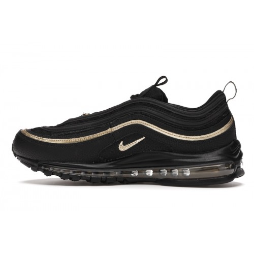 Кроссы Nike Air Max 97 CM Black Metallic Gold - мужская сетка размеров