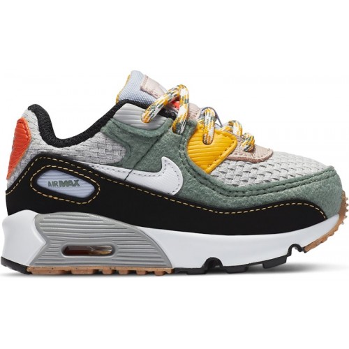 Nike Air Max 90 Buckle Spiral Sage (TD) - детская сетка размеров
