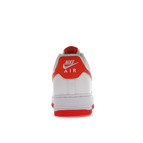 Кроссы Nike Air Force 1 Low White Orange (2021) - мужская сетка размеров