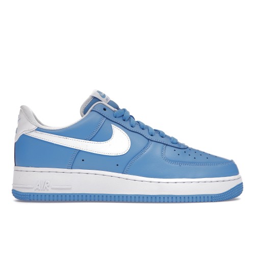 Кроссы Nike Air Force 1 Low 07 University Blue White - мужская сетка размеров