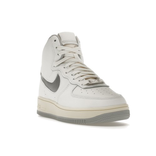 Кроссы Nike Air Force 1 High Sculpt White Silver (W) - женская сетка размеров