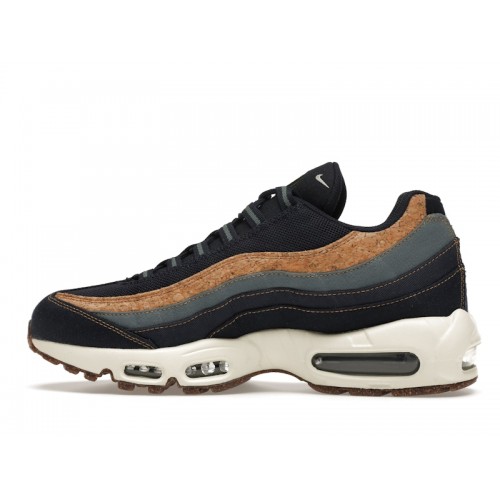 Кроссы Nike Air Max 95 Cork Navy - мужская сетка размеров