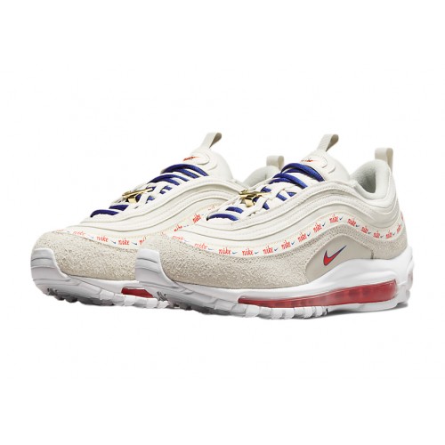 Кроссы Nike Air Max 97 Light Bone (W) - женская сетка размеров