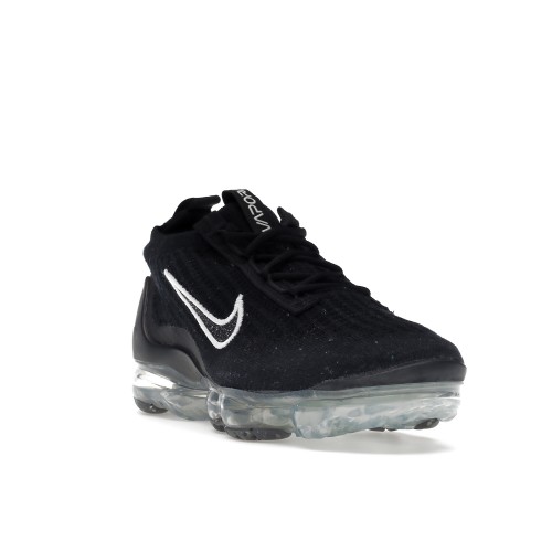 Кроссы Nike Air VaporMax 2021 FK Black Metallic Silver (W) - женская сетка размеров