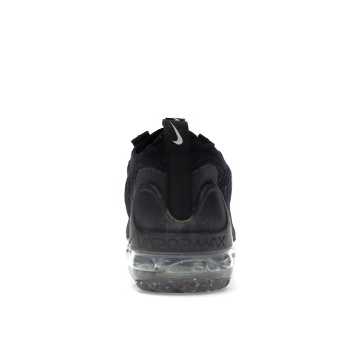 Кроссы Nike Air VaporMax 2021 FK Black Metallic Silver (W) - женская сетка размеров