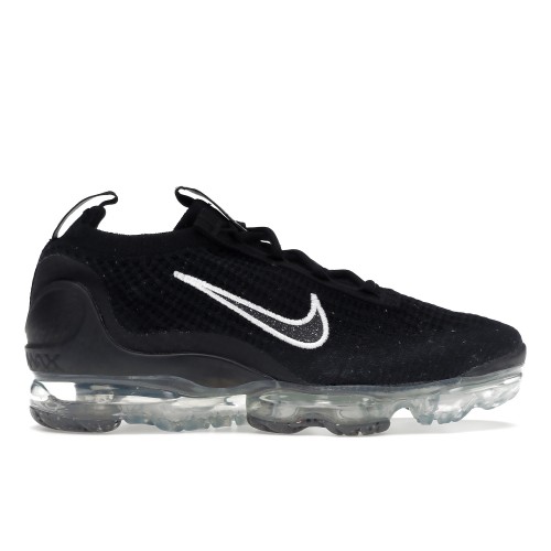 Кроссы Nike Air VaporMax 2021 FK Black Metallic Silver (W) - женская сетка размеров