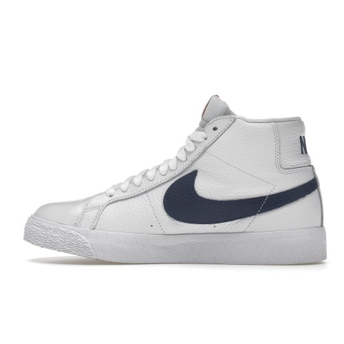 Мужские кроссовки Nike SB Blazer Mid ISO White Navy