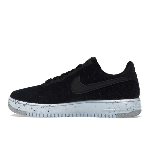 Кроссы Nike Air Force 1 Low Crater Flyknit Black Chambray Blue - мужская сетка размеров