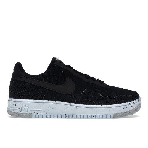 Кроссы Nike Air Force 1 Low Crater Flyknit Black Chambray Blue - мужская сетка размеров