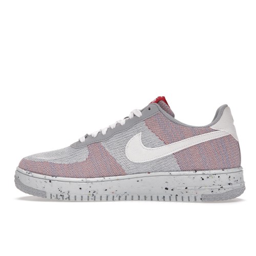 Кроссы Nike Air Force 1 Low Crater Flyknit Wolf Grey - мужская сетка размеров