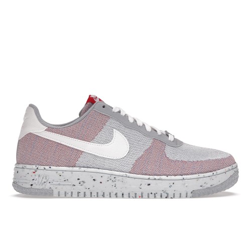Кроссы Nike Air Force 1 Low Crater Flyknit Wolf Grey - мужская сетка размеров