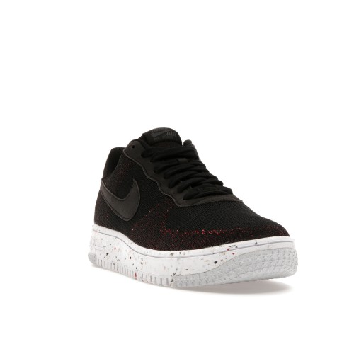 Кроссы Nike Air Force 1 Low Crater Flyknit Black White - мужская сетка размеров