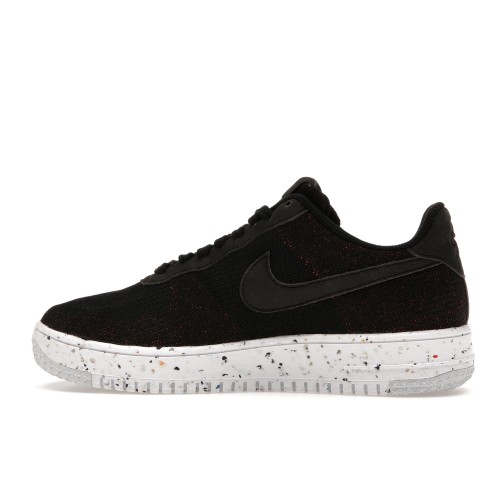 Кроссы Nike Air Force 1 Low Crater Flyknit Black White - мужская сетка размеров