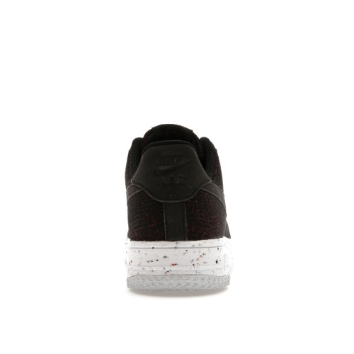 Кроссы Nike Air Force 1 Low Crater Flyknit Black White - мужская сетка размеров