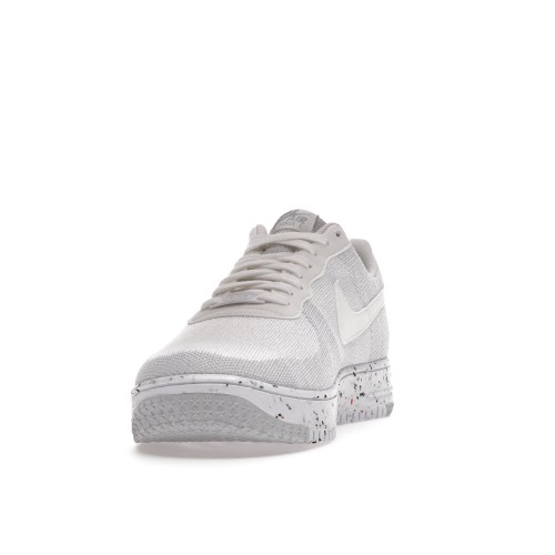 Кроссы Nike Air Force 1 Low Crater Flyknit White - мужская сетка размеров