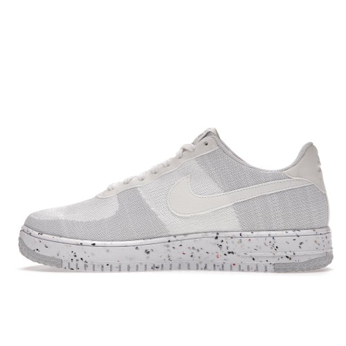 Кроссы Nike Air Force 1 Low Crater Flyknit White - мужская сетка размеров