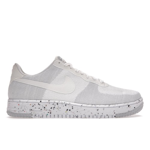 Кроссы Nike Air Force 1 Low Crater Flyknit White - мужская сетка размеров