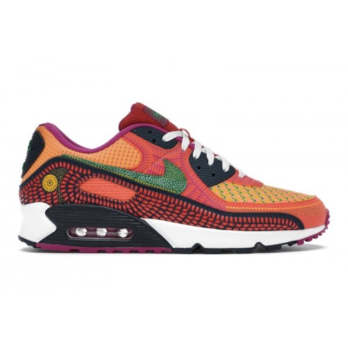 Кроссы Nike Air Max 90 Dia de los Muertos - мужская сетка размеров