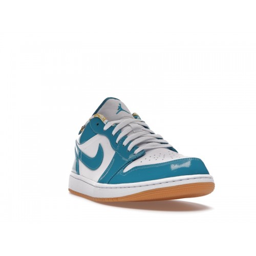 Кроссы Jordan 1 Low SE Barcelona Cyber Teal - мужская сетка размеров