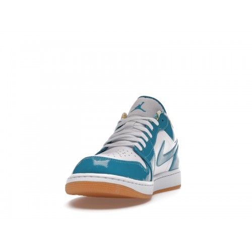 Кроссы Jordan 1 Low SE Barcelona Cyber Teal - мужская сетка размеров