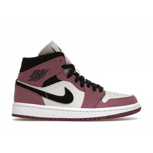Кроссы Jordan 1 Mid SE Light Mulberry (W) - женская сетка размеров