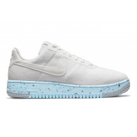 Женские кроссовки Nike Air Force 1 Low Crater Flyknit White Ice Blue (W)