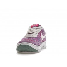 Женские кроссовки Nike Air Force 1 Low Crater Flyknit Fuchsia Glow (W)