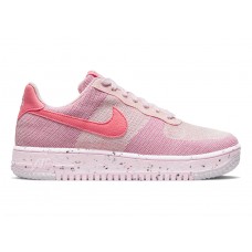 Женские кроссовки Nike Air Force 1 Low Crater Flyknit Pink (W)