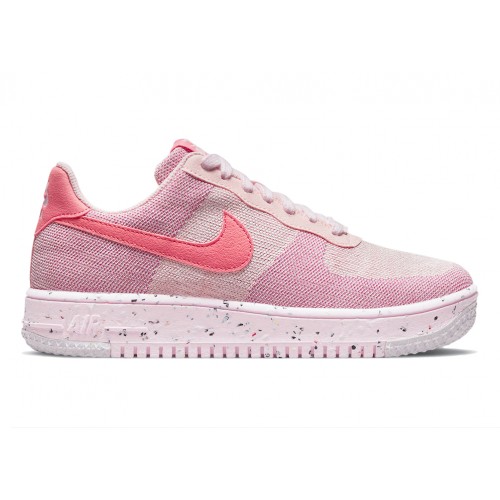 Кроссы Nike Air Force 1 Low Crater Flyknit Pink (W) - женская сетка размеров
