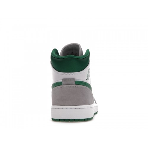 Кроссы Jordan 1 Mid SE Grey Green - мужская сетка размеров