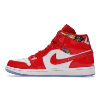 Jordan 1 Mid Barcelona Sweater Red Patent