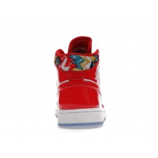 Jordan 1 Mid Barcelona Sweater Red Patent