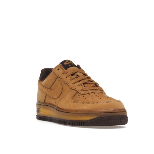 Кроссы Nike Air Force 1 Low Wheat Dark Mocha - мужская сетка размеров