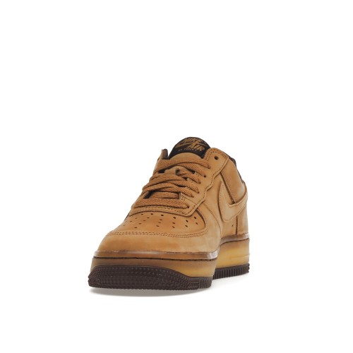 Кроссы Nike Air Force 1 Low Wheat Dark Mocha - мужская сетка размеров