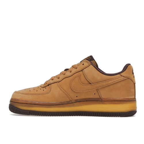 Кроссы Nike Air Force 1 Low Wheat Dark Mocha - мужская сетка размеров