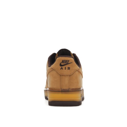 Кроссы Nike Air Force 1 Low Wheat Dark Mocha - мужская сетка размеров