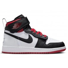 Подростковые Jordan 1 High FlyEase Gym Red Black Toe (GS)