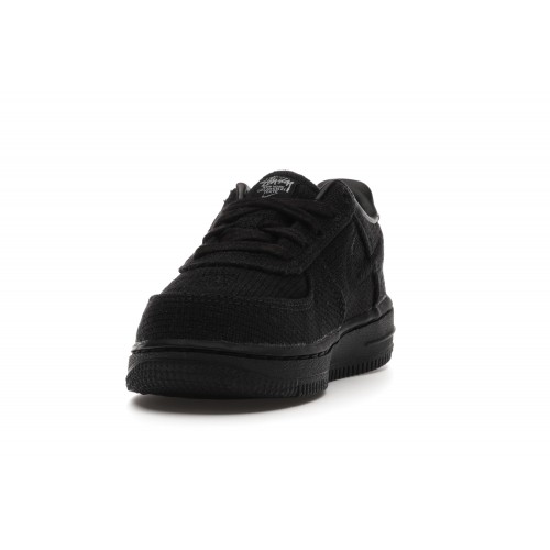 Кроссы Nike Air Force 1 Low Stussy Black (TD) - детская сетка размеров