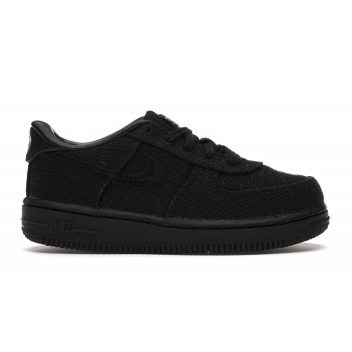 Кроссы Nike Air Force 1 Low Stussy Black (TD) - детская сетка размеров