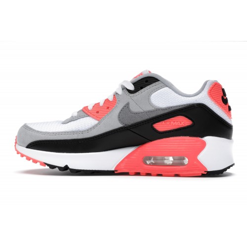 Кроссы Nike Air Max 90 Infrared (2020) (GS) - подростковая сетка размеров