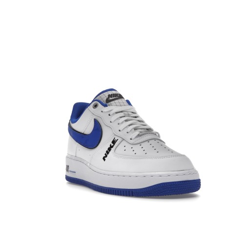Кроссы Nike Air Force 1 Low 07 LV8 Motocross White Royal Blue Black - мужская сетка размеров